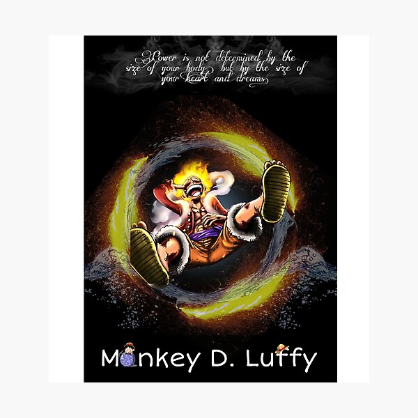 Item preview, Monkey de Luffy gear 5 the power is not determined by the size of your body but the size of your heart and dreams  classical t-shirt  designed and sold by MEDKH02.