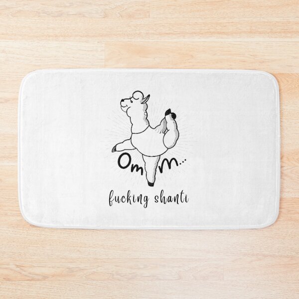Item preview, Omm Fucking Shanti Llama Yoga Dancer Pose designed and sold by ArtDesign by KBK.