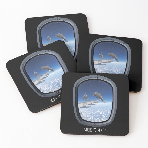 Item preview, Funny Flying Dolphins design Travel and Aviation Lover designed and sold by Ikaroots.