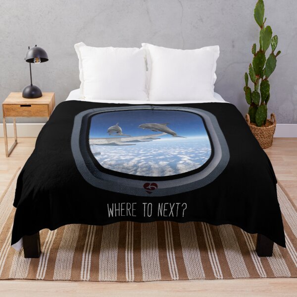 Item preview, Funny Flying Dolphins design Travel and Aviation Lover designed and sold by Ikaroots.