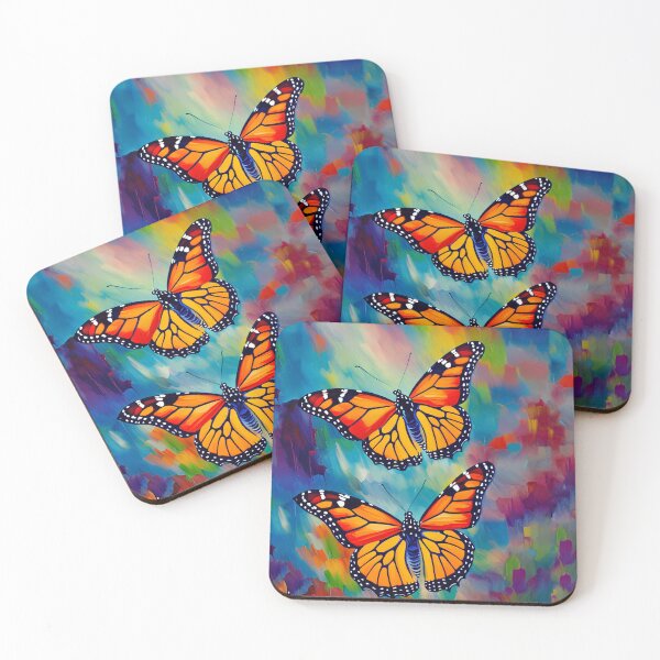 Item preview, Colorful Monarch Butterfly Lover Insect Art designed and sold by Blok45.