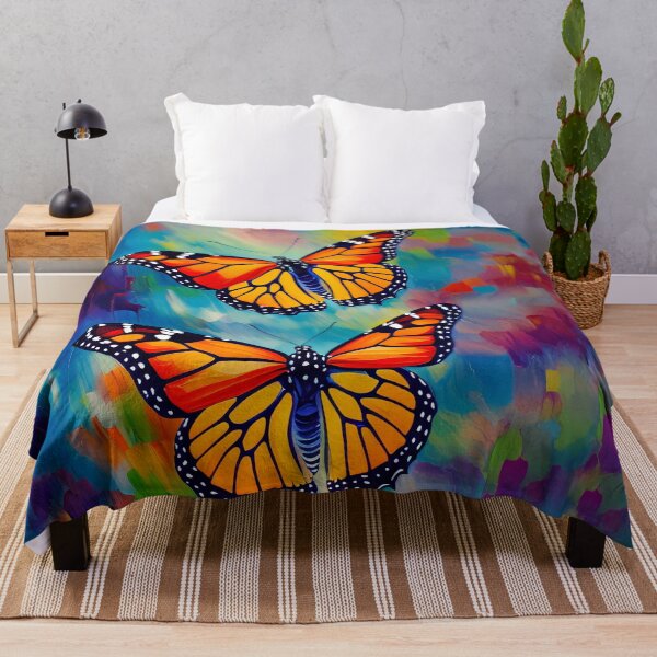 Item preview, Colorful Monarch Butterfly Lover Insect Art designed and sold by Blok45.