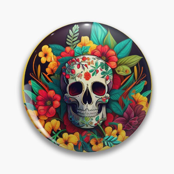 Item preview, Day of the Dead Skull designed and sold by BoneyardGrafix.