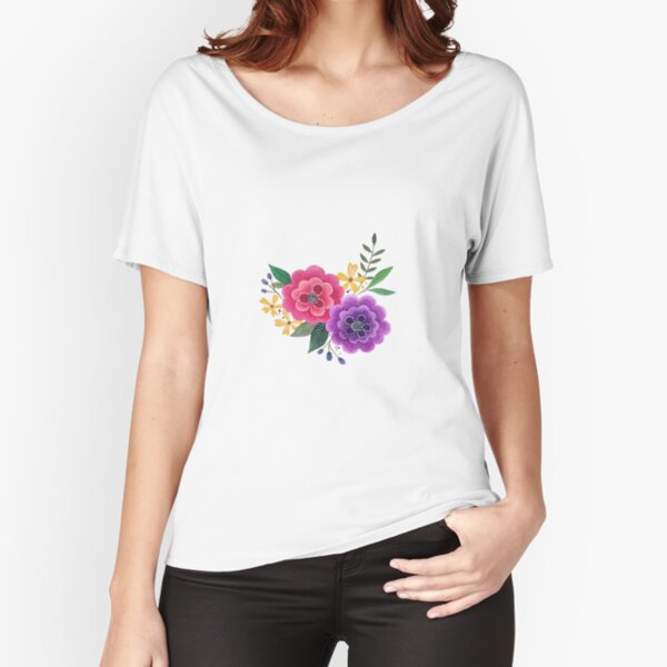 Embroidery Flower T-Shirts for Sale | Redbubble