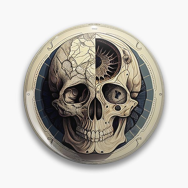 Item preview, Compass Skull designed and sold by BoneyardGrafix.
