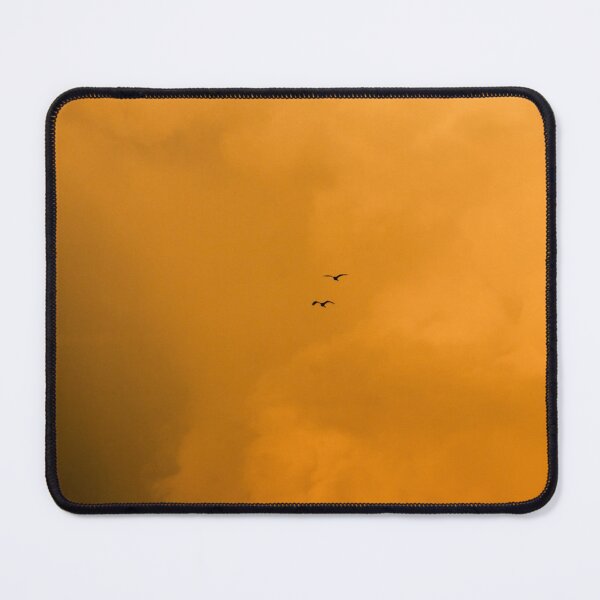 Item preview, Minimalist Photograph of Dusky Yellow Rainy Sky and Birds Flying designed and sold by MintoG.