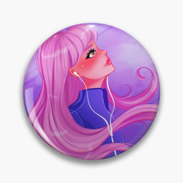 Item preview, LoFi chill girl listening music in the wind designed and sold by MeltemkArtShop.