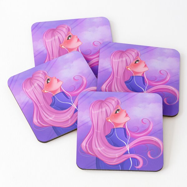 Item preview, LoFi chill girl listening music in the wind designed and sold by MeltemkArtShop.