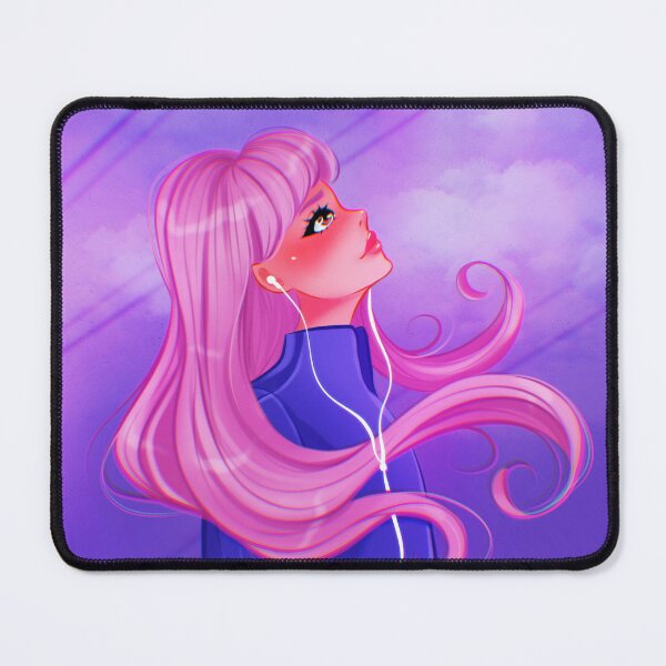 Item preview, LoFi chill girl listening music in the wind designed and sold by MeltemkArtShop.