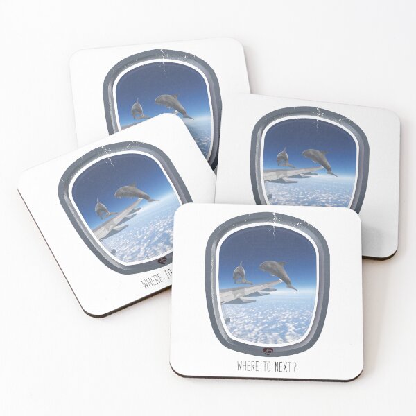 Item preview, Funny Flying Dolphins design Travel and Aviation Enthusiast designed and sold by Ikaroots.