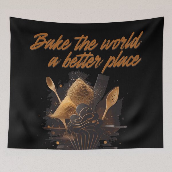 Item preview, Bake the world a better place! designed and sold by HappyBox--.