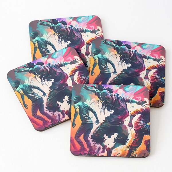 Item preview, Colorful Hip Hop Dance, paint art designed and sold by Kenneth Heiss.