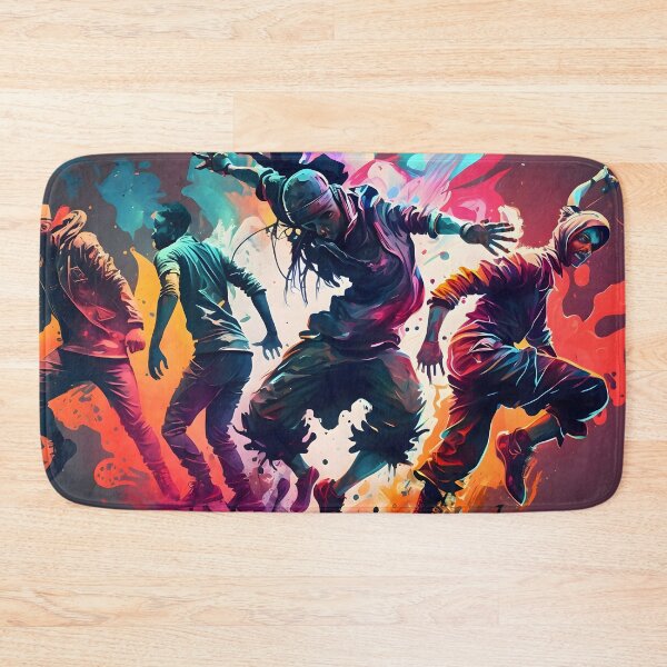 Item preview, Colorful Hip Hop Dance, paint art designed and sold by Kenneth Heiss.