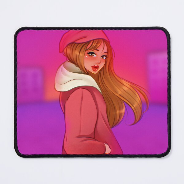 Item preview, LoFi chill girl in neon city designed and sold by MeltemkArtShop.
