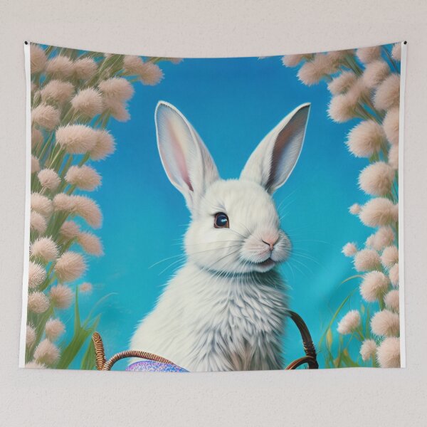 Item preview, Colorful Festive Easter Eggs Easter Bunny Spring Flowers Version 60 designed and sold by DreamingAwake1.