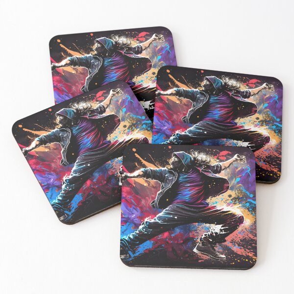 Item preview, Colorful Hip Hop Dance, paint art designed and sold by Kenneth Heiss.