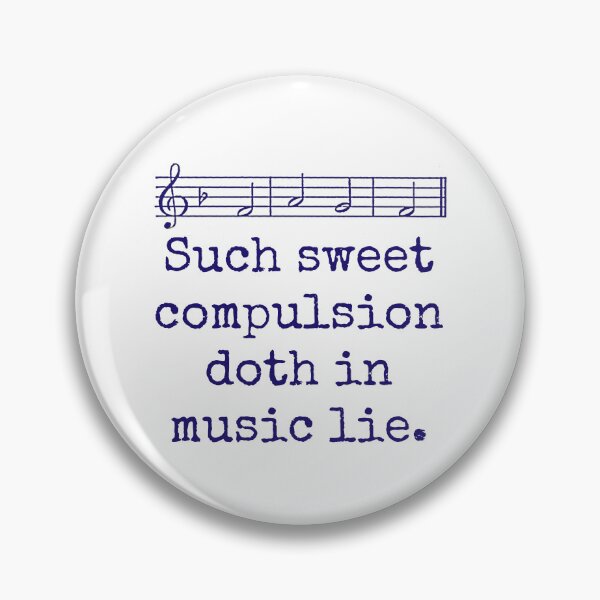 Item preview, Such Sweet Compulsion - Music Quote  designed and sold by CrankyOldDude.