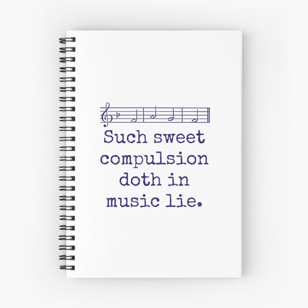 Item preview, Such Sweet Compulsion - Music Quote  designed and sold by CrankyOldDude.