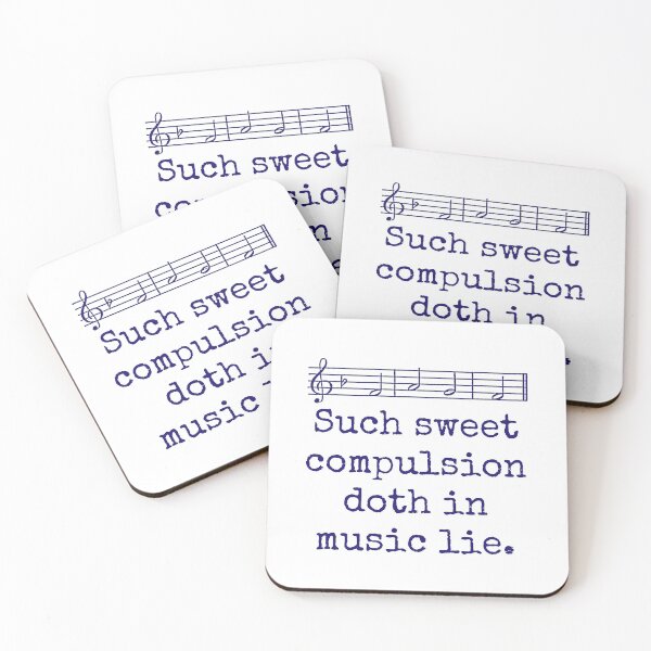 Item preview, Such Sweet Compulsion - Music Quote  designed and sold by CrankyOldDude.