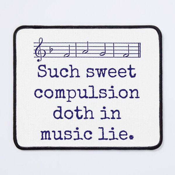 Item preview, Such Sweet Compulsion - Music Quote designed and sold by CrankyOldDude.