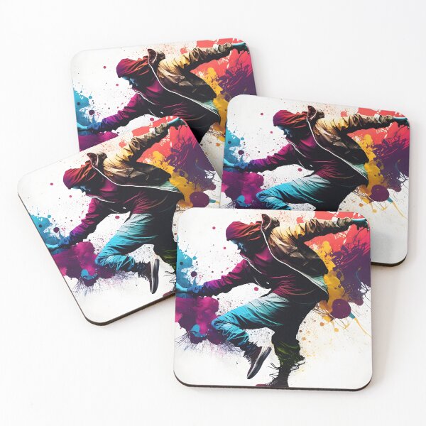 Item preview, Colorful HipHop Dance, paint art designed and sold by Kenneth Heiss.