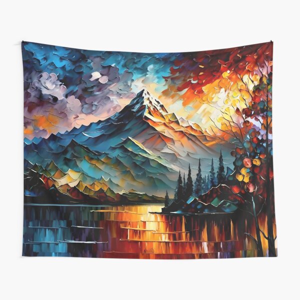 Item preview, Mountain Landscape - Leonid Afremov Inspired designed and sold by Jordan Bell.
