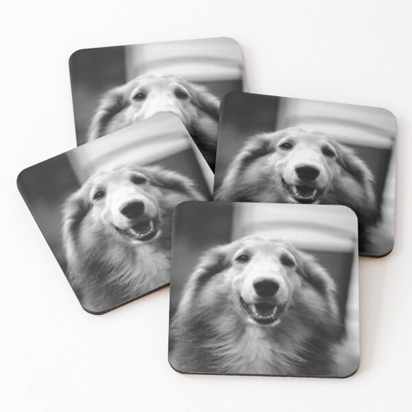 Item preview, Happy Dog in black and white designed and sold by krsdesigns.