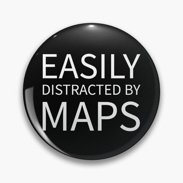 Item preview, Easily Distracted by Maps Geographer Cartographer Map  designed and sold by The Junto Shop.