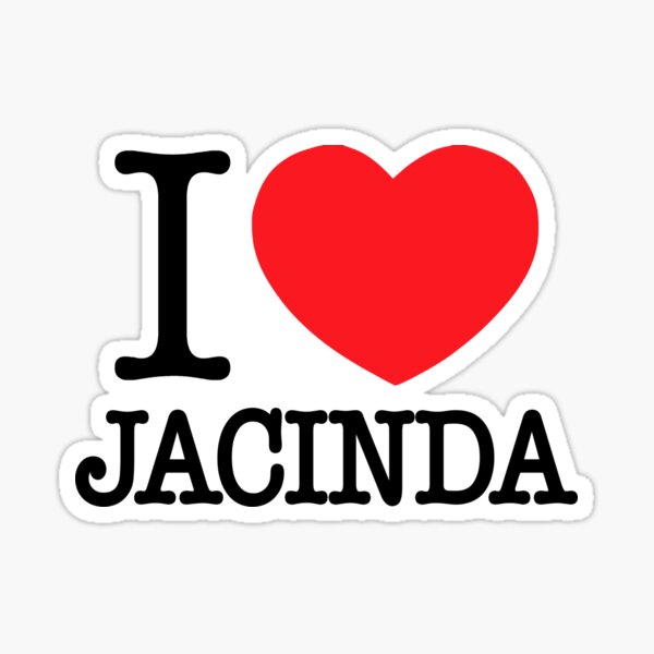 Item preview, I heart Jacinda Ardern black white New Zealand Prime Minister Kiwi I love NY style designed and sold by starkle.