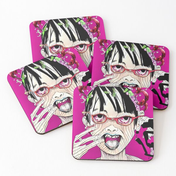 Item preview, Grotesque Japanese woman #2 Shintaro Kago style designed and sold by PrintForTheSoul.