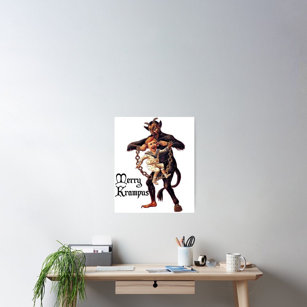 Wee Blue Coo Grußkarte „Fröhlich Krampus“ – Weihnachtskarte Mit Alpen-Motiv | Hochwertiger Druck