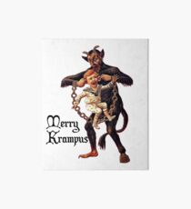 Merry Krampus Christmas Art Board