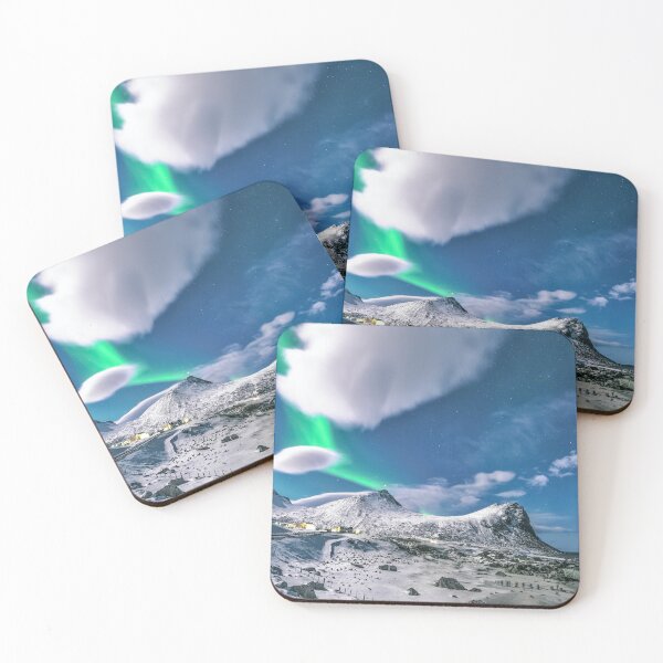 Item preview, Aurora Lights In The Mountains designed and sold by CraftedWithLove.