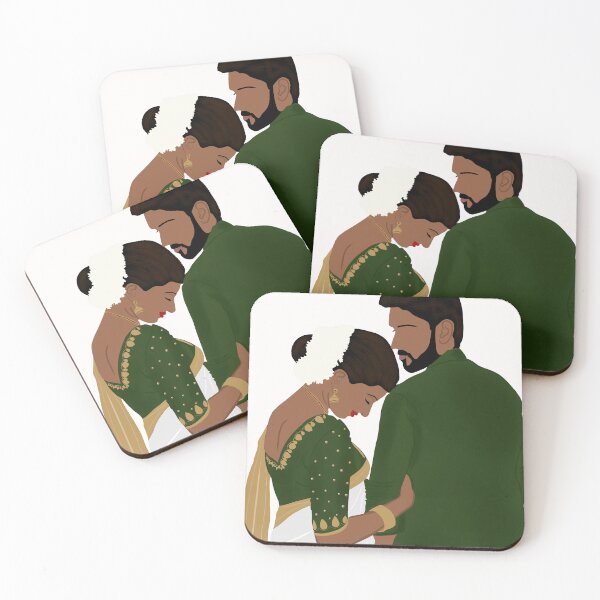 Item preview, romantic girl head on boy shoulder,Woman Resting Head On Shoulder Of Man designed and sold by ThePurplePrints.