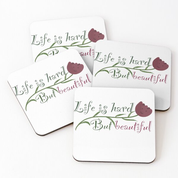 Item preview, Life is hard but beautiful designed and sold by Manar Altaweel.