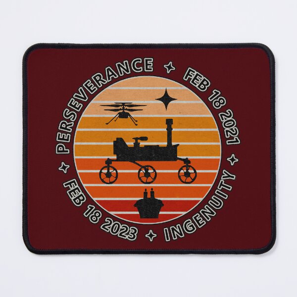 Item preview, Mars Perseverance Ingenuity anniversary 2 years (retro) designed and sold by SolidEarthArt.