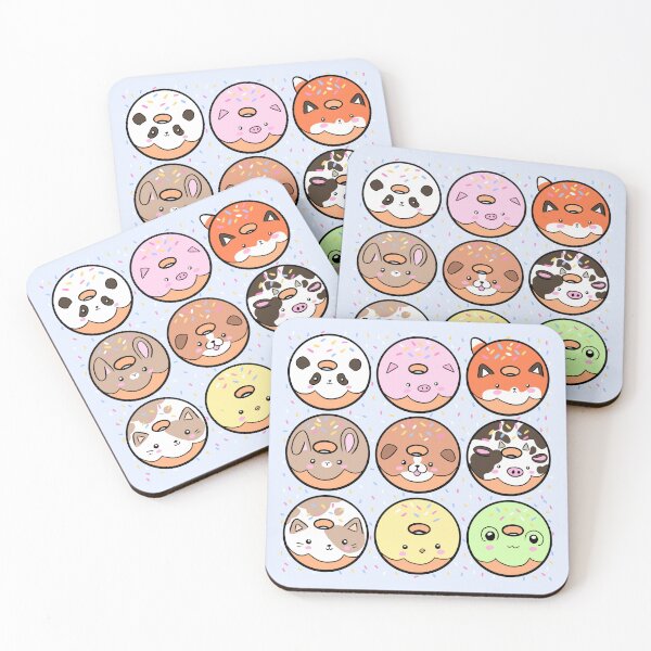 Item preview, Cute dounts animals pattern  designed and sold by Yarafantasyart.