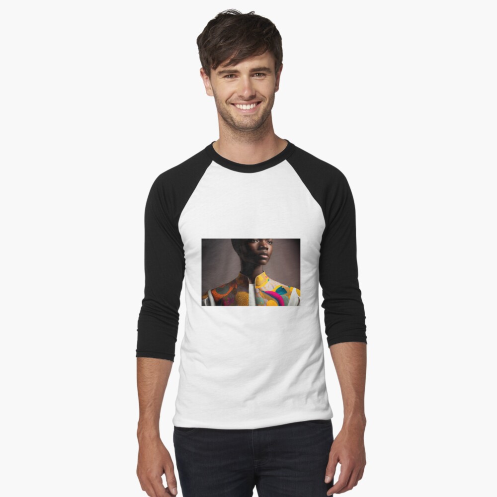 Item preview, Baseball ¾ Sleeve T-Shirt designed and sold by AI-nspiration.