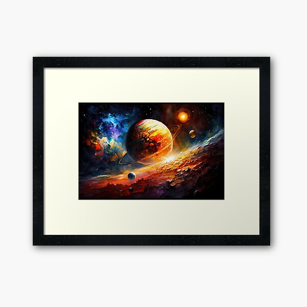 Item preview, Space Galaxy - Solar System - Vibrant Planets - Leonid Afremov Inspired designed and sold by Jordan Bell.