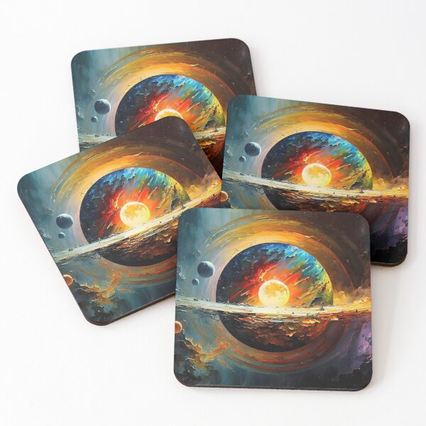 Item preview, Space Galaxy - Solar System - Vibrant Planets - Leonid Afremov Inspired designed and sold by Viperzx.