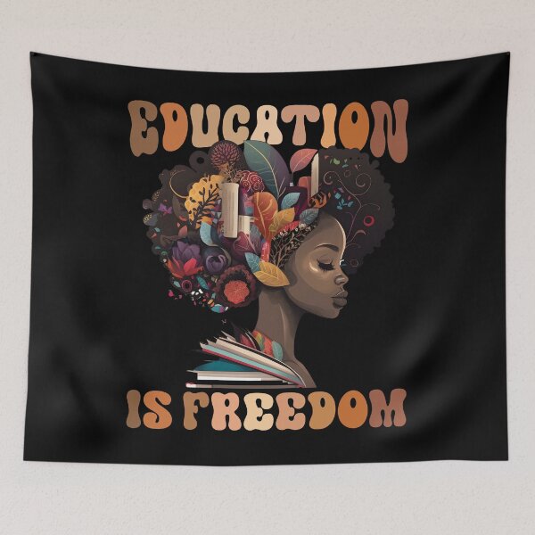 Item preview, Black History Teacher Education Is Freedom BHM African Pride designed and sold by focusvibe.