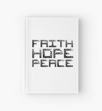 Faith, hope, peace Hardcover Journal