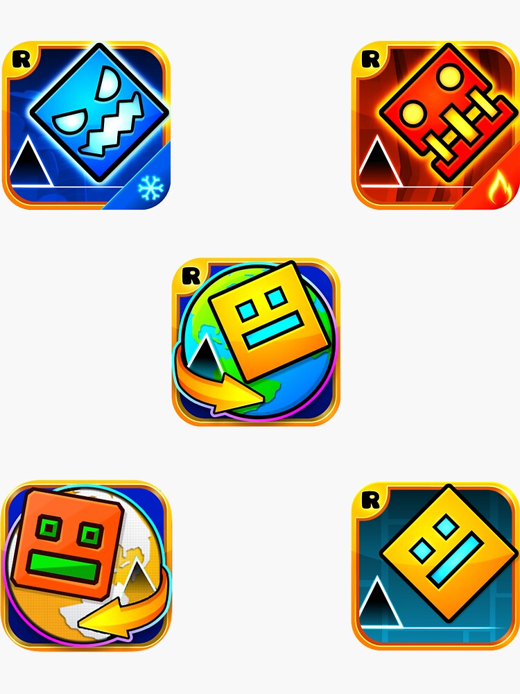 Geometry Dash Unblocked Level Pack Sticker For Sale By Xachanani Geometry Dash Unblocked Level Pack Sticker For Sale By Xachanani