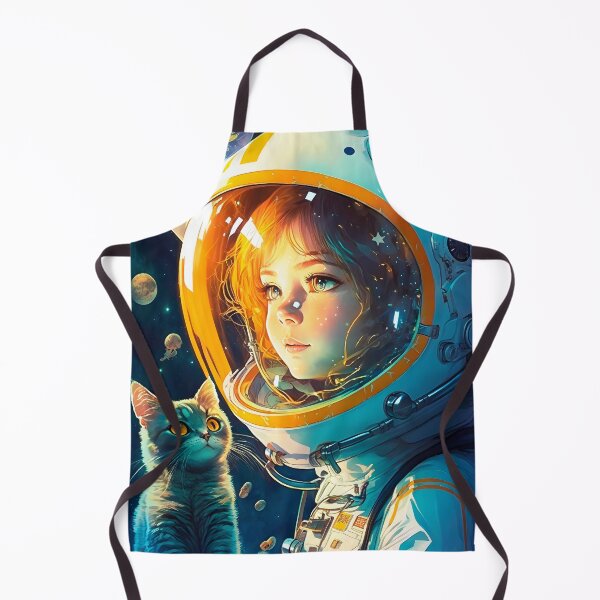 Item preview, Girl & Сat in Space Fantastic Anime Retro 70s designed and sold by AIWanderer.