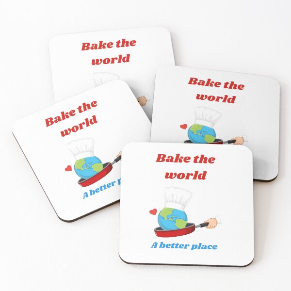 Item preview,  Bake the world a better place designed and sold by Speckledfrog.