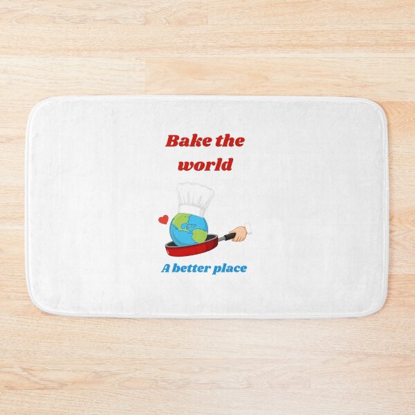 Item preview,  Bake the world a better place designed and sold by Speckledfrog.