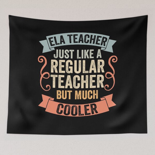 Item preview, Vintage ELA Teacher Just Like A Regular Teacher But Cooler designed and sold by Nessshirts.