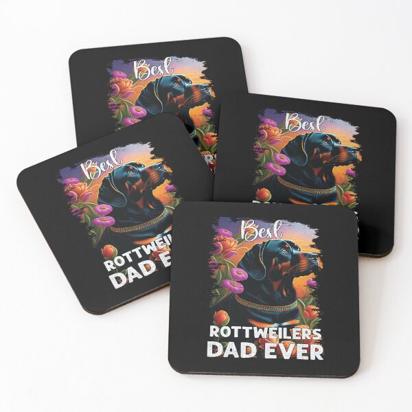 Item preview, Best Rottweiler Dad Ever Funny Vintage Rottie Father designed and sold by Trendy Valley .