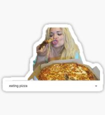 Trisha Paytas Eating Pizza Youtube Sticker