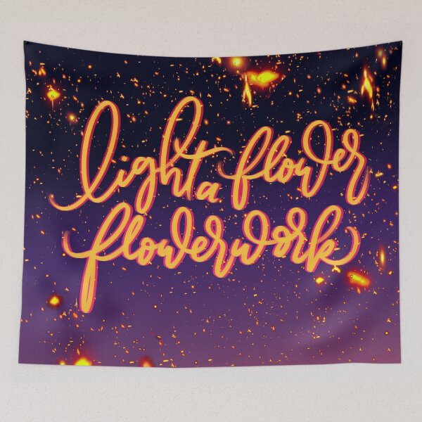Item preview, Light A Flower Flowerwork (Purple) designed and sold by joyfulreader03.